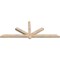 Ekena Millwork Kennewick Smooth Timber Gable Bracket, Douglas Fir, 84"W x 31"H x 3 1/2"D x 3 1/2"F, 9/12 Pitch GBW084X31X0404KEN00SDF - alternate 2